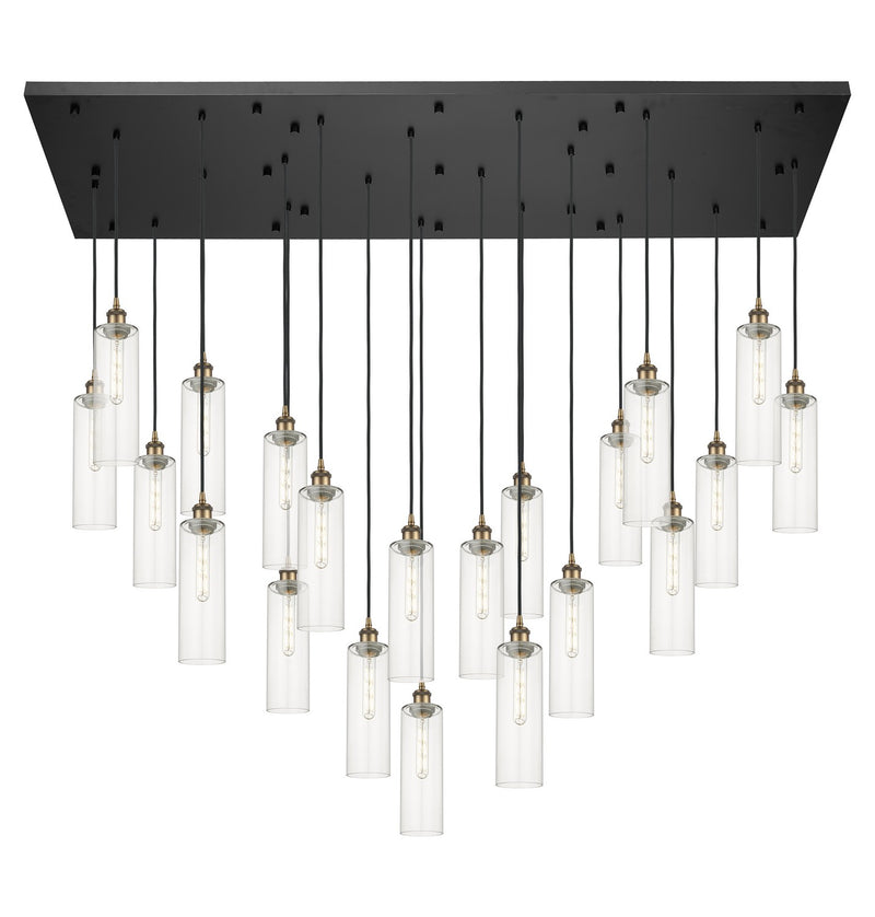 Innovations 172BK-B-21P-BB-G434-12CL 21 Light Pendant, Brushed Brass