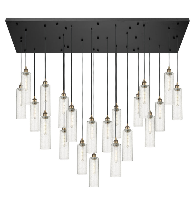 Innovations 172BK-B-21P-BB-G434-12SDY 21 Light Pendant, Brushed Brass