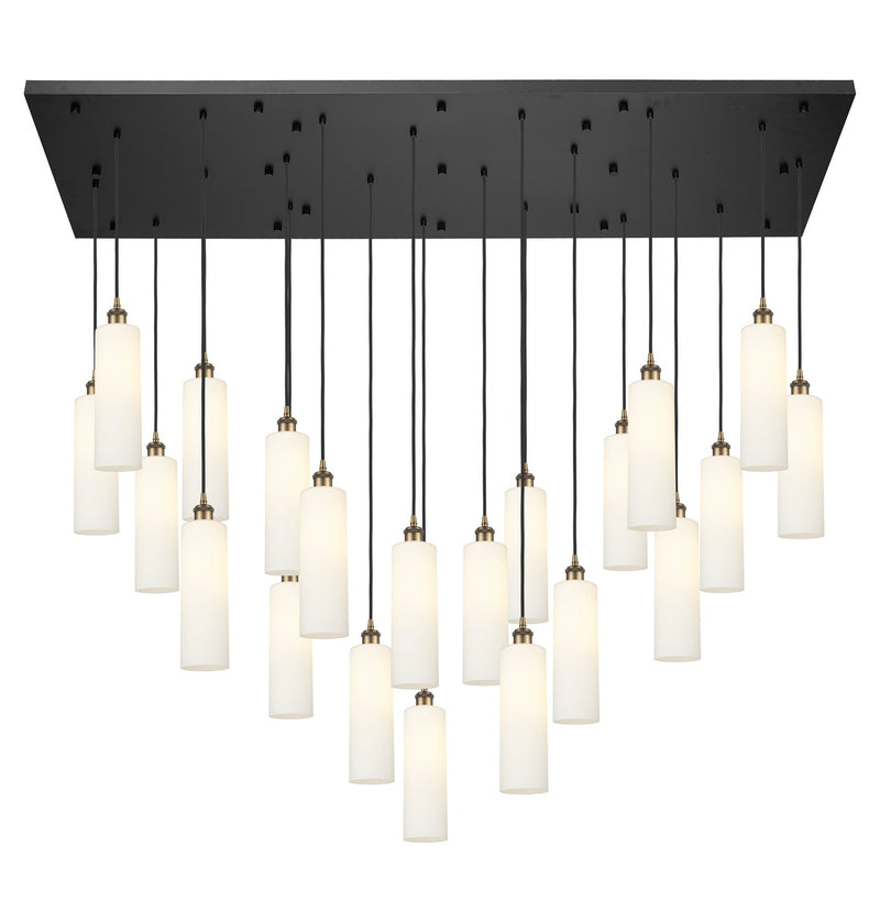 Innovations 172BK-B-21P-BB-G434-12WH 21 Light Pendant, Brushed Brass