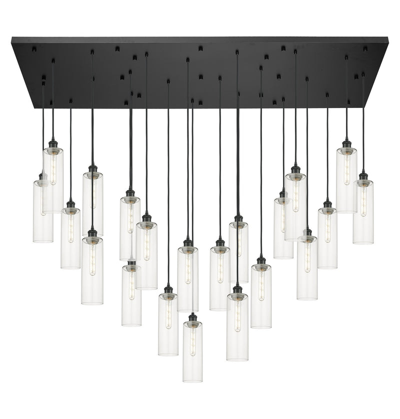 Innovations 172BK-B-21P-BK-G434-12CL 21 Light Pendant, Matte Black