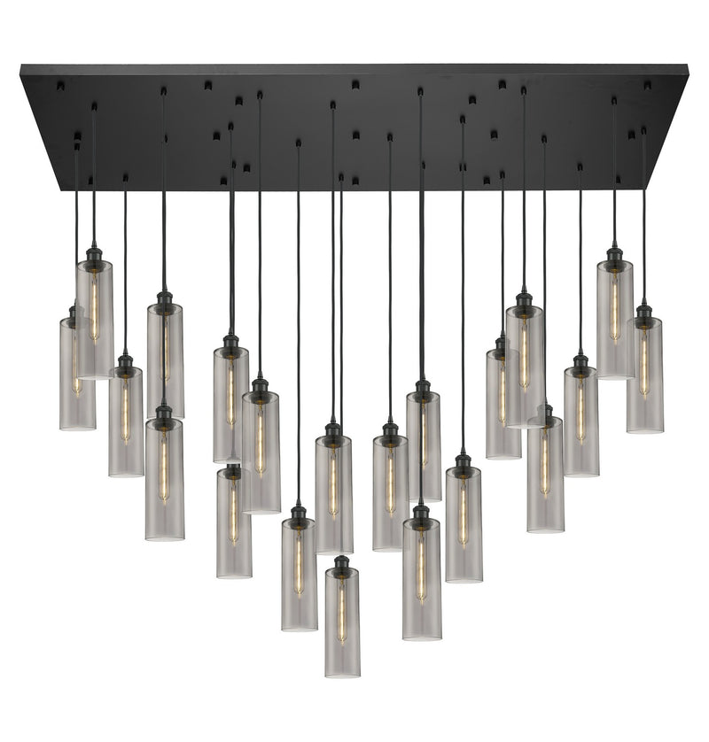 Innovations 172BK-B-21P-BK-G434-12SM 21 Light Pendant, Matte Black