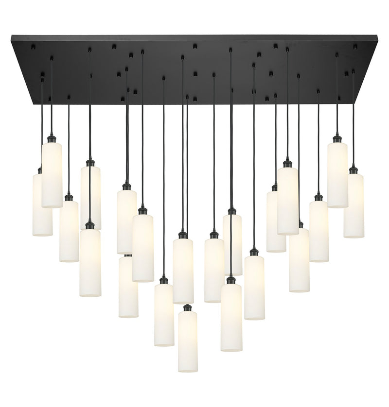 Innovations 172BK-B-21P-BK-G434-12WH 21 Light Pendant, Matte Black