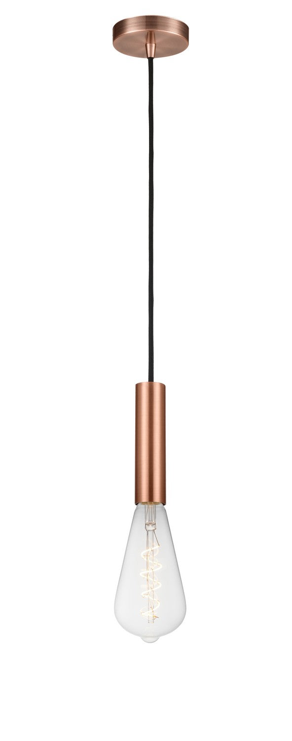 Innovations 198-1P-AC One Light Mini Pendant, Antique Copper