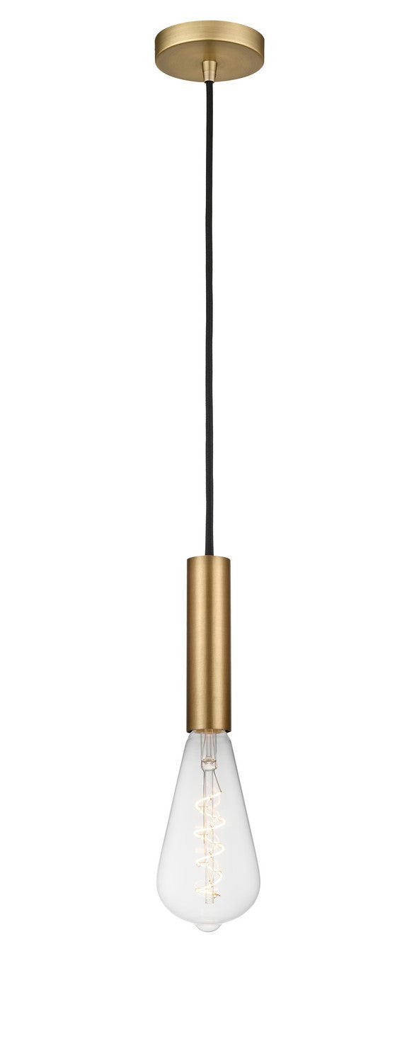 Innovations 198-1P-BB One Light Mini Pendant, Brushed Brass