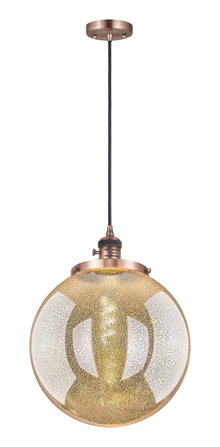 Innovations 201CSW-AC-G208-14 One Light Mini Pendant, Antique Copper