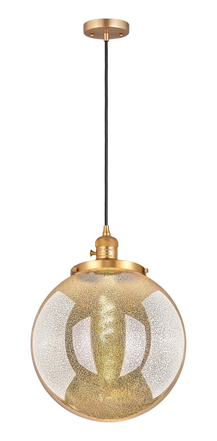 Innovations 201CSW-SG-G208-14 One Light Mini Pendant, Satin Gold