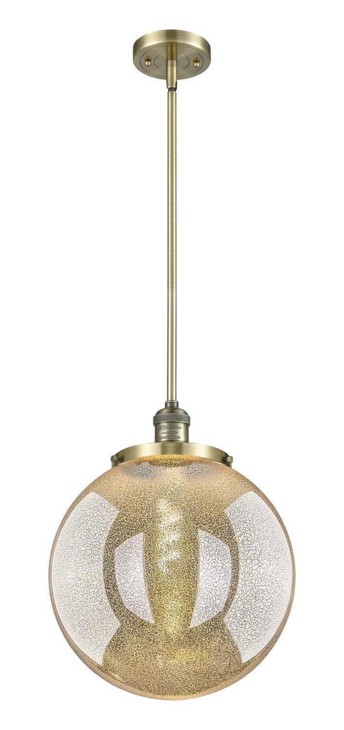 Innovations 201S-AB-G208-14 One Light Pendant, Antique Brass
