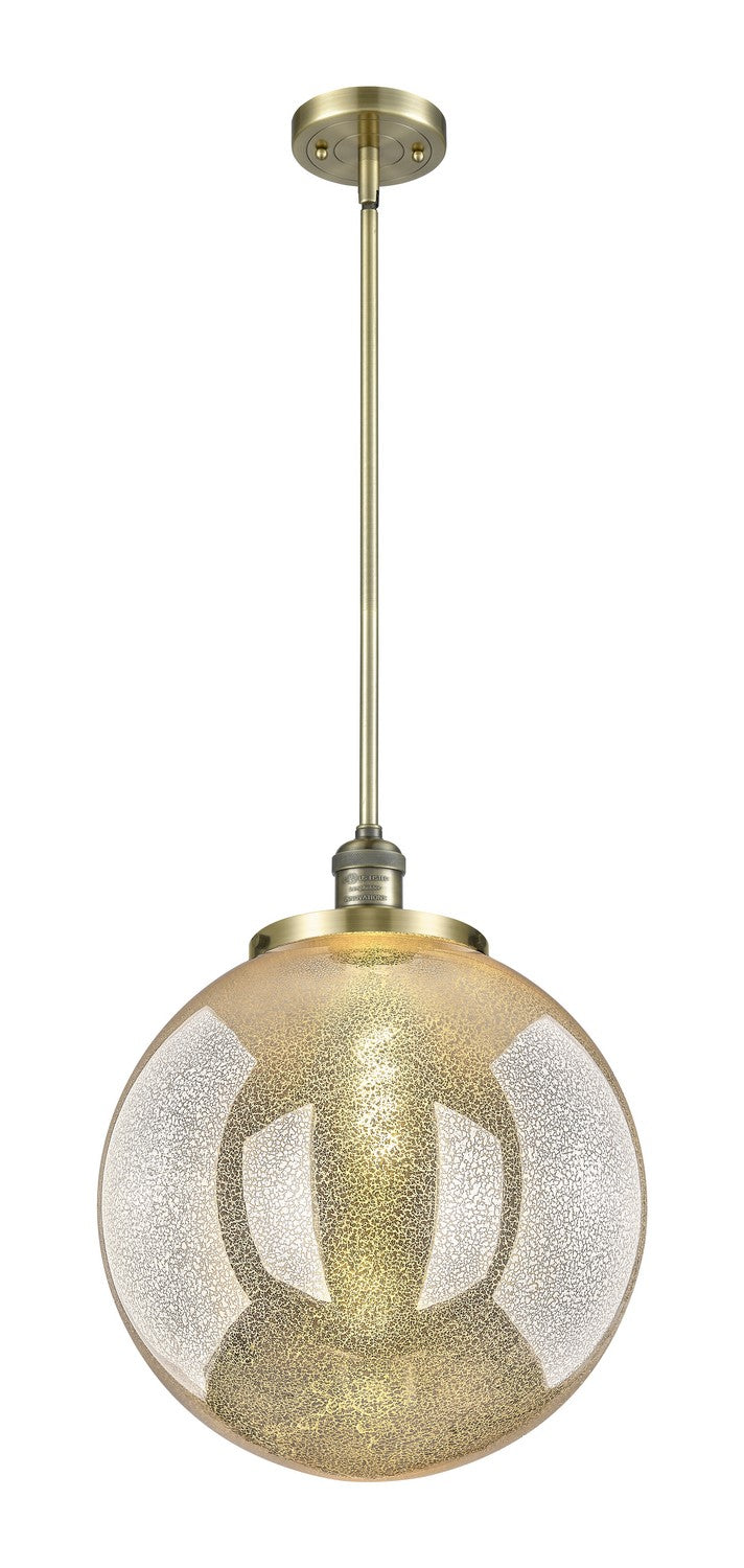 Innovations 201S-AB-G208-16 One Light Pendant, Antique Brass