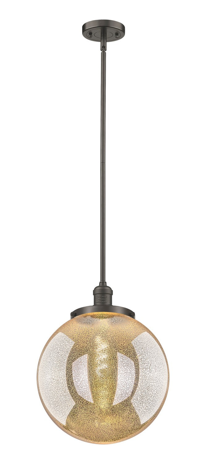 Innovations 201S-OB-G208-14 One Light Pendant, Oil Rubbed Bronze