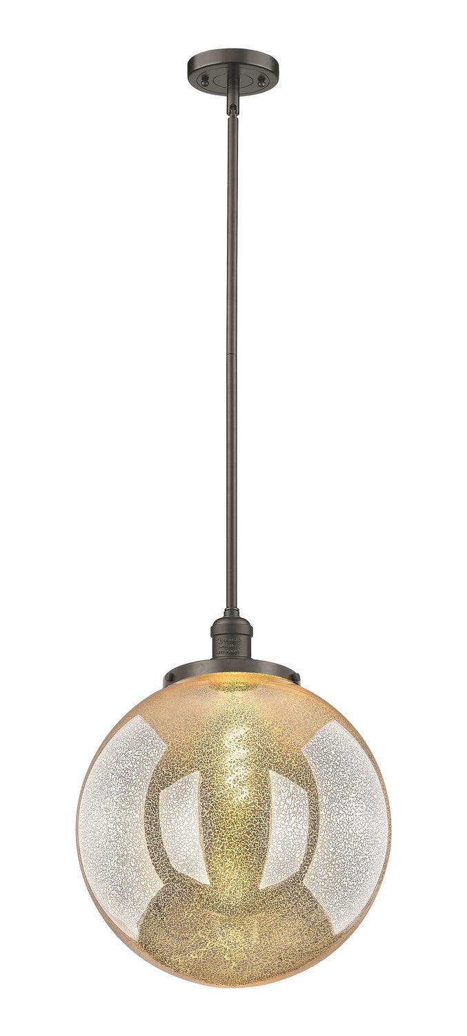 Innovations 201S-OB-G208-16 One Light Pendant, Oil Rubbed Bronze