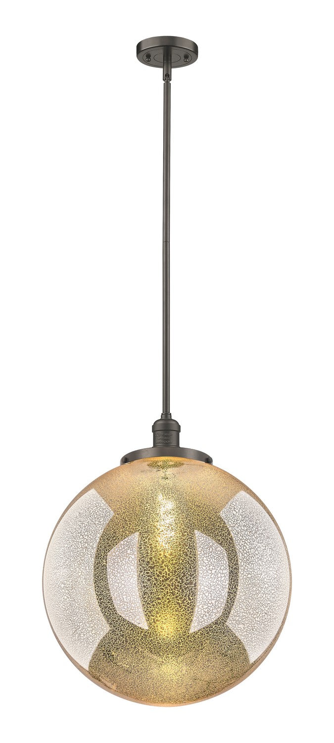 Innovations 201S-OB-G208-18 One Light Pendant, Oil Rubbed Bronze
