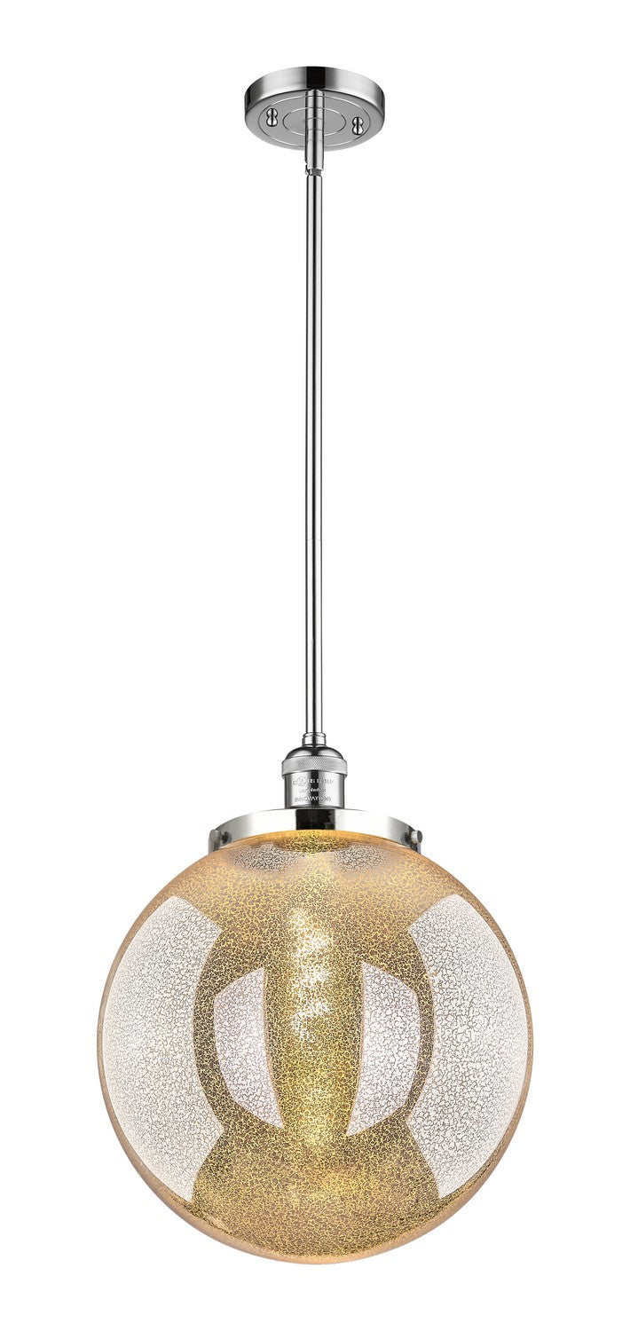 Innovations 201S-PC-G208-14 One Light Pendant, Polished Chrome