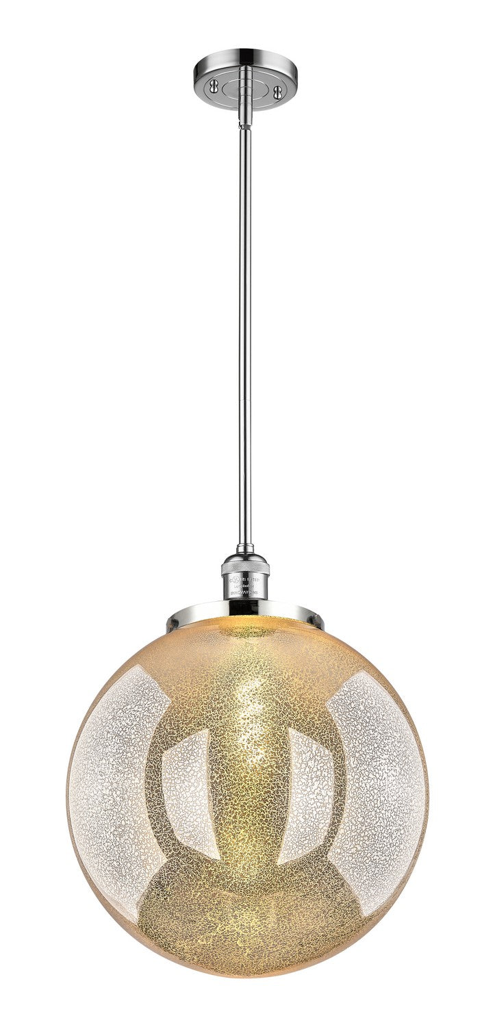Innovations 201S-PC-G208-16 One Light Pendant, Polished Chrome