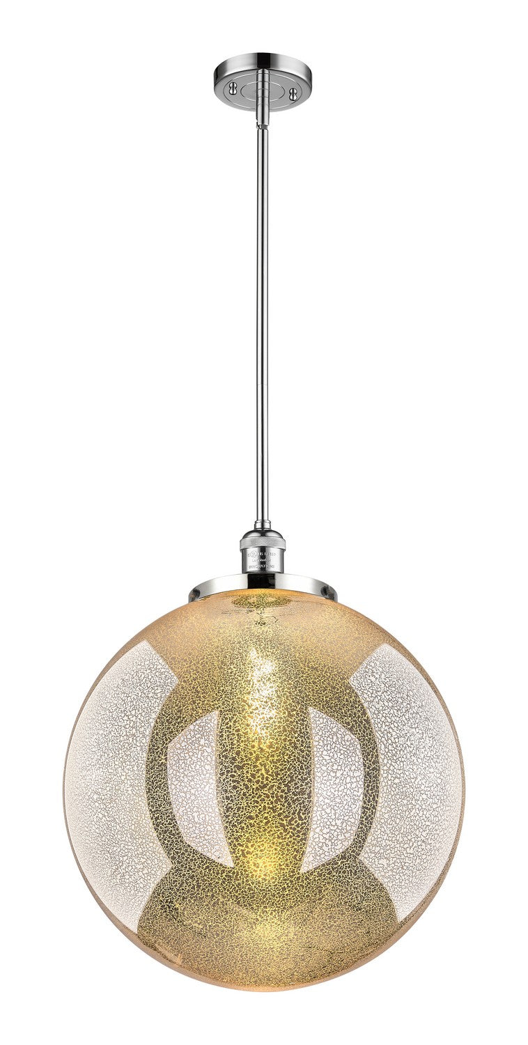 Innovations 201S-PC-G208-18 One Light Pendant, Polished Chrome