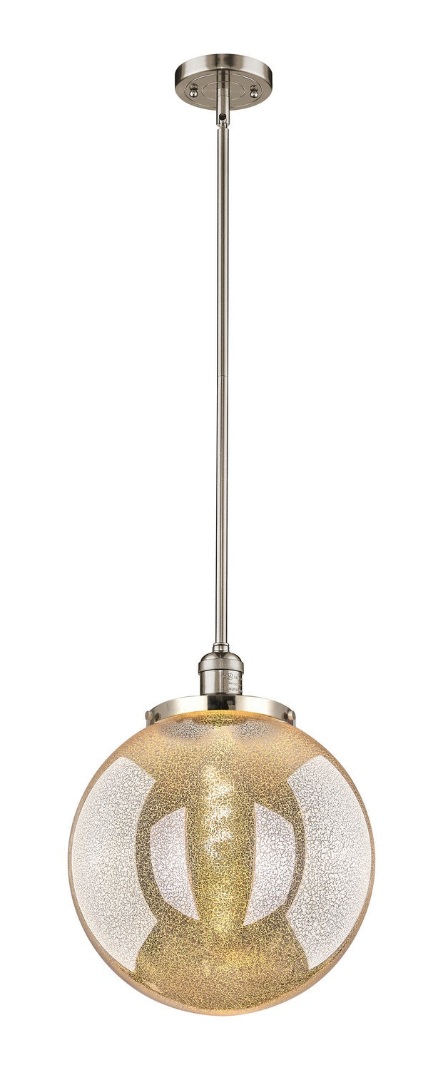 Innovations 201S-PN-G208-14 One Light Pendant, Polished Nickel