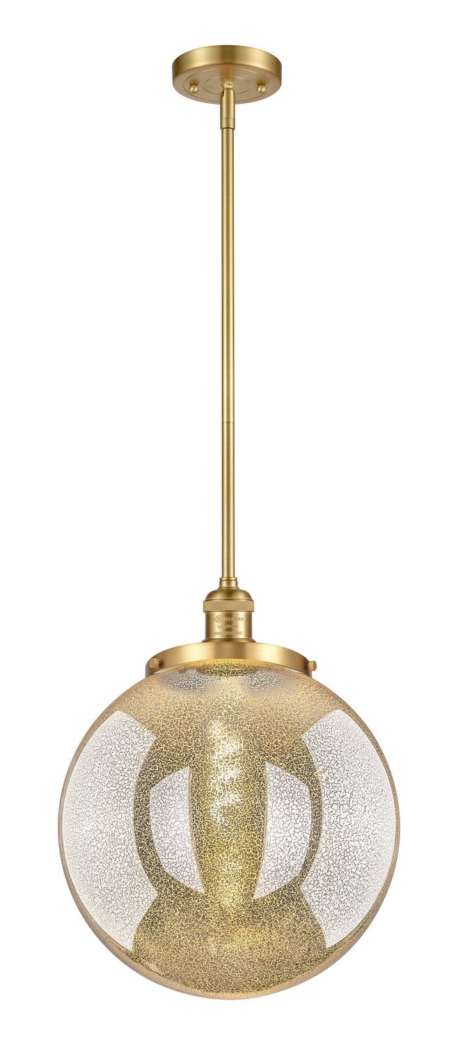 Innovations 201S-SG-G208-14 One Light Pendant, Satin Gold