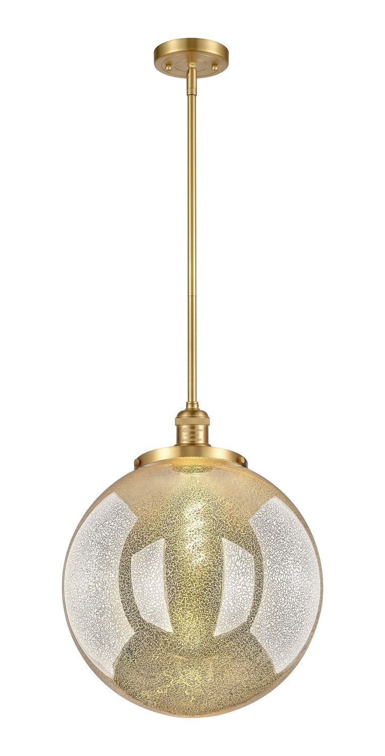 Innovations 201S-SG-G208-16 One Light Pendant, Satin Gold