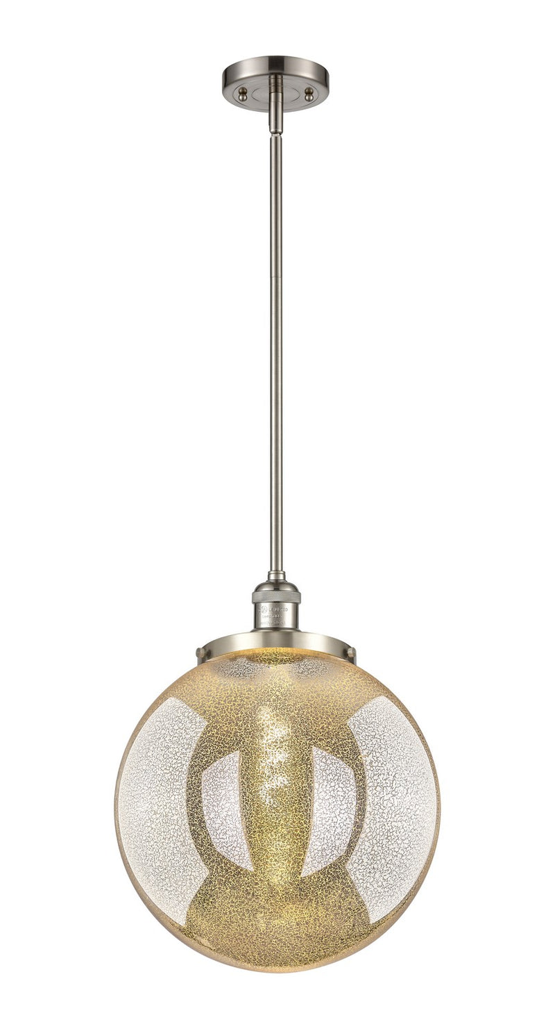 Innovations 201S-SN-G208-14 One Light Pendant, Brushed Satin Nickel