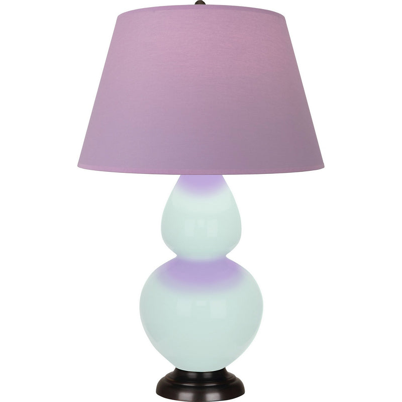 Robert Abbey MN21L One Light Table Lamp, Mint Glazed Ceramic w/Deep Patina Bronze