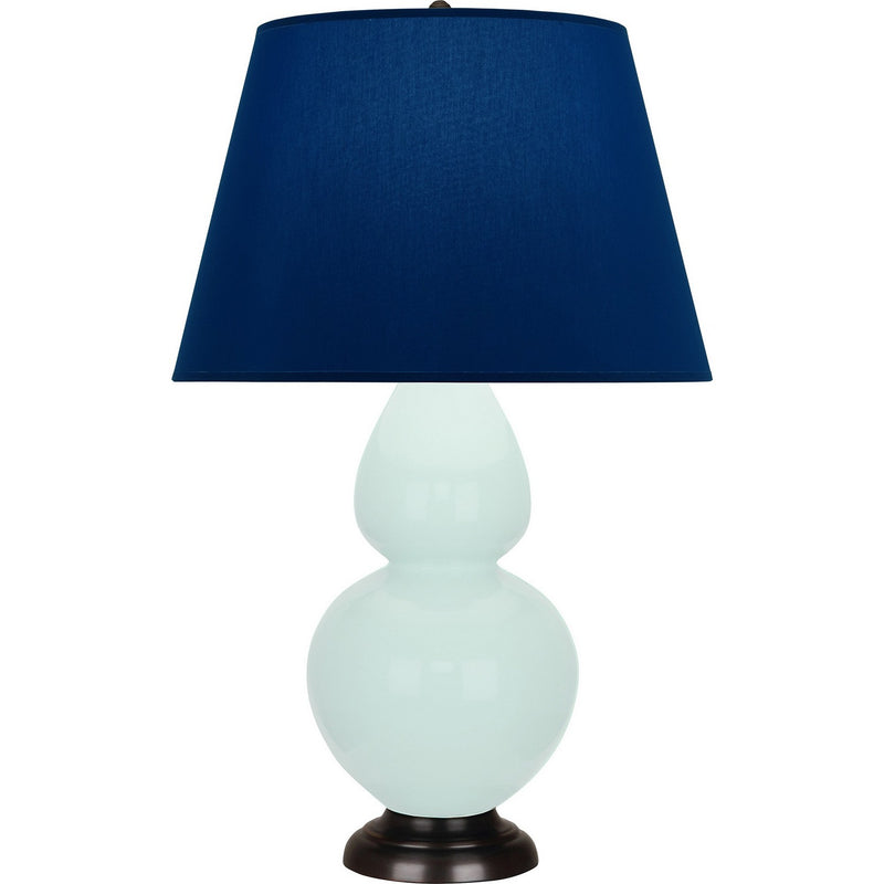 Robert Abbey MN21N One Light Table Lamp, Mint Glazed Ceramic w/Deep Patina Bronze
