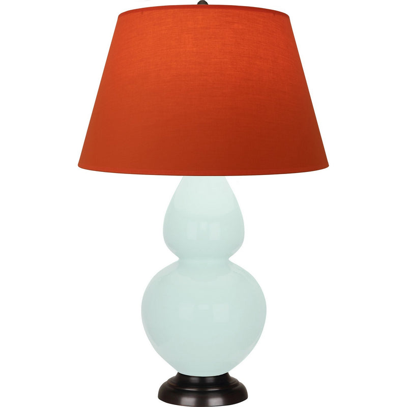 Robert Abbey MN21T One Light Table Lamp, Mint Glazed Ceramic w/Deep Patina Bronze