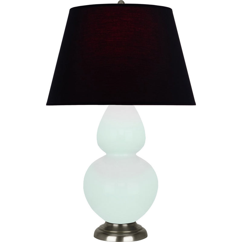 Robert Abbey MN22K One Light Table Lamp, Mint Glazed Ceramic w/Antique Silver