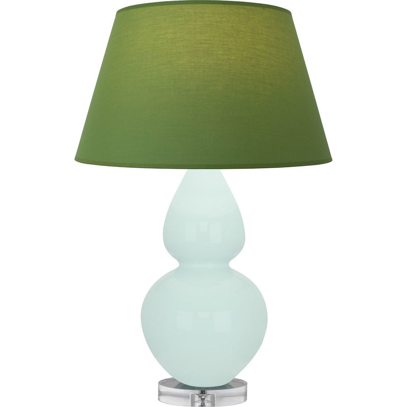 Robert Abbey MN23G One Light Table Lamp, Mint Glazed Ceramic w/Lucite