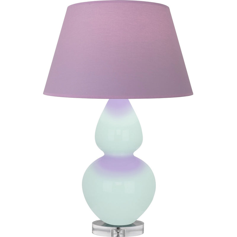 Robert Abbey MN23L One Light Table Lamp, Mint Glazed Ceramic w/Lucite