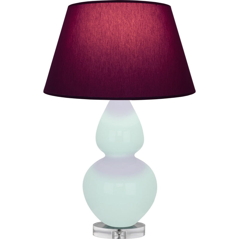 Robert Abbey MN23P One Light Table Lamp, Mint Glazed Ceramic w/Lucite