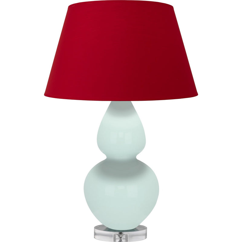 Robert Abbey MN23R One Light Table Lamp, Mint Glazed Ceramic w/Lucite