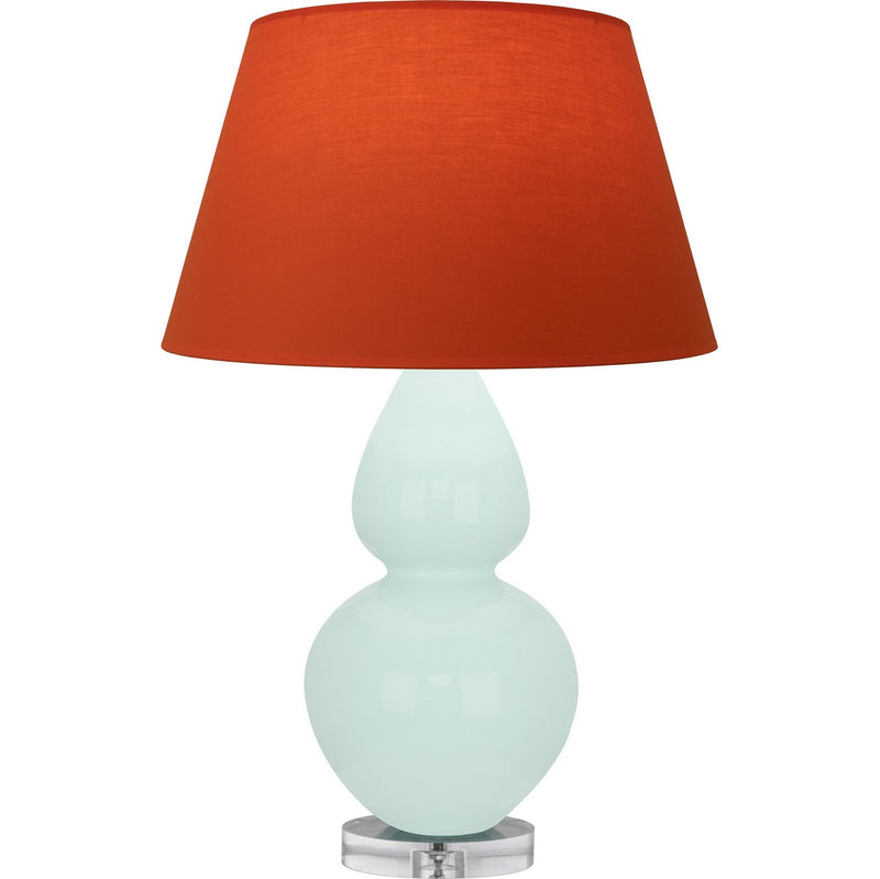 Robert Abbey MN23T One Light Table Lamp, Mint Glazed Ceramic w/Lucite