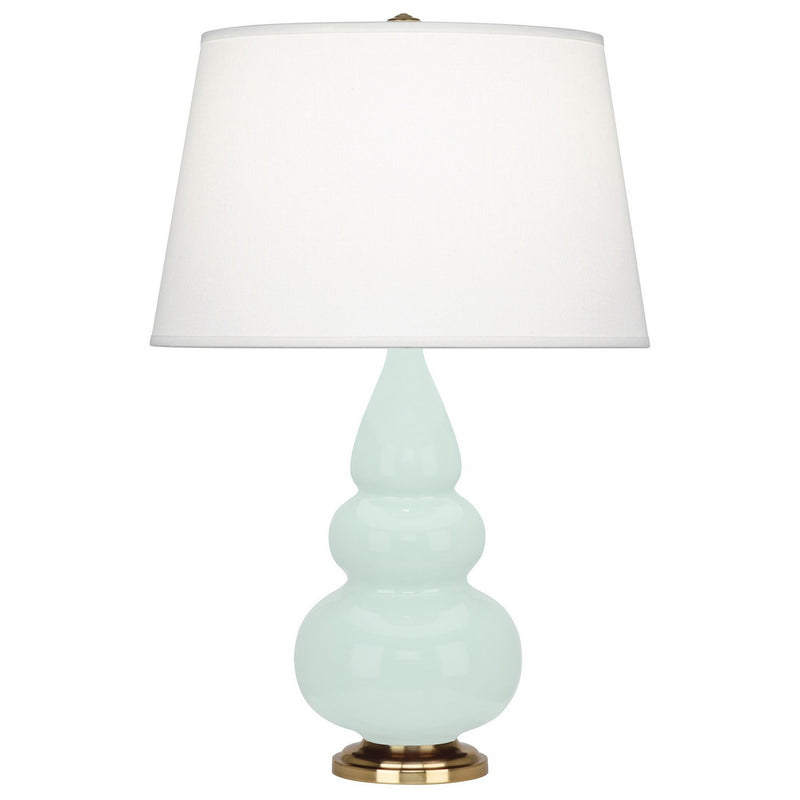 Robert Abbey MN30X One Light Accent Lamp, Mint Glazed Ceramic w/Antique Natural Brass