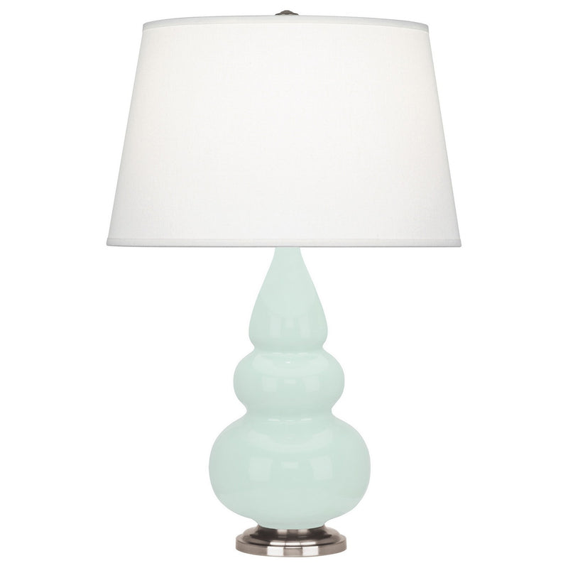 Robert Abbey MN32X One Light Accent Lamp, Mint Glazed Ceramic w/Antique Silver
