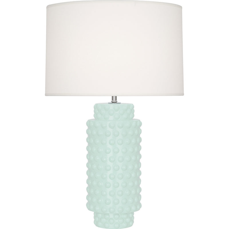 Robert Abbey MN800 One Light Table Lamp, Mint Glazed Textured Ceramic