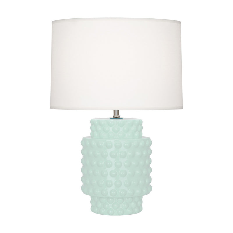 Robert Abbey MN801 One Light Accent Lamp, Mint Glazed Textured Ceramic