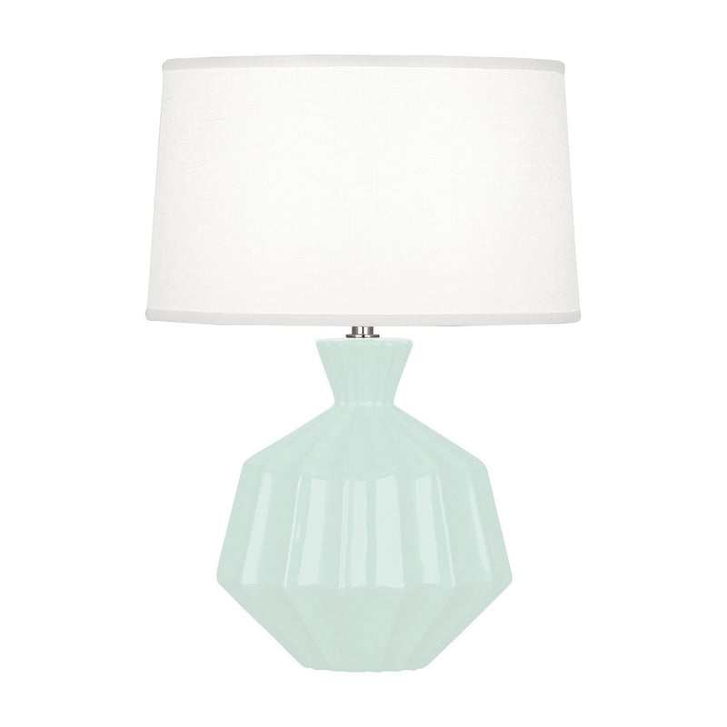 Robert Abbey MN989 One Light Accent Lamp, Mint Glazed Ceramic