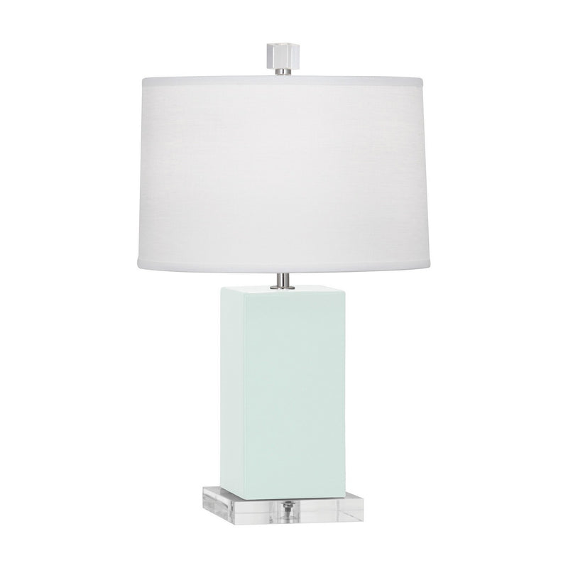 Robert Abbey MN990 One Light Accent Lamp, Mint Glazed Ceramic