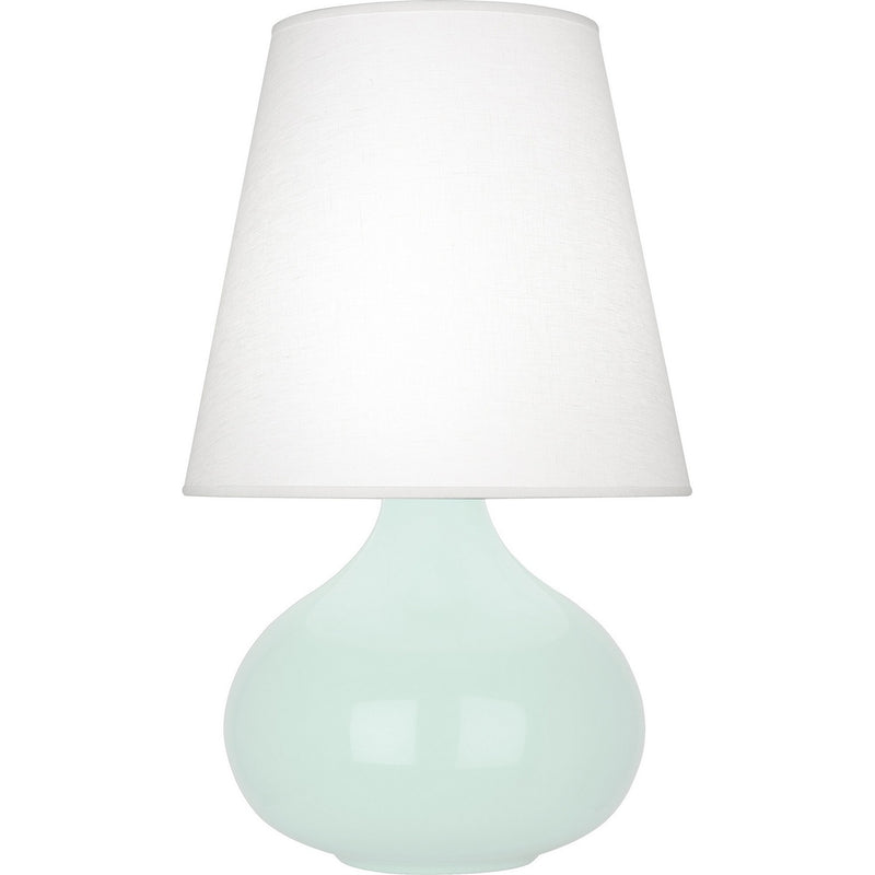 Robert Abbey MN993 One Light Table Lamp, Mint Glazed Ceramic