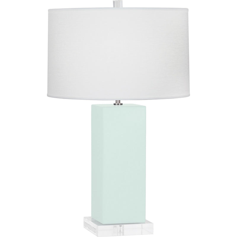 Robert Abbey MN995 One Light Table Lamp, Mint Glazed Ceramic