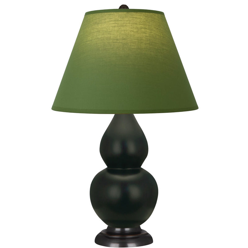 Robert Abbey MOS11G One Light Accent Lamp, Matte Obsidian Glazed Ceramic w/Deep Patina Bronze