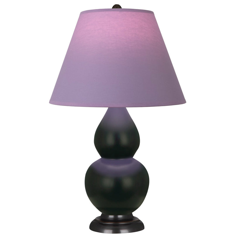 Robert Abbey MOS11L One Light Accent Lamp, Matte Obsidian Glazed Ceramic w/Deep Patina Bronze