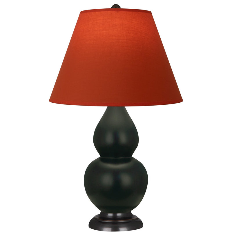 Robert Abbey MOS11T One Light Accent Lamp, Matte Obsidian Glazed Ceramic w/Deep Patina Bronze