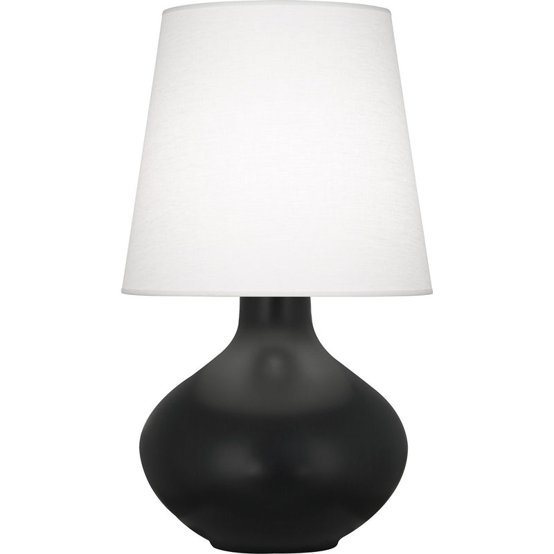 Robert Abbey MOS99 One Light Table Lamp, Matte Obsidian Glazed Ceramic