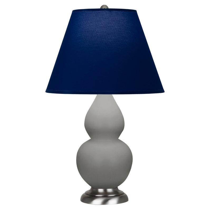 Robert Abbey MST52N One Light Accent Lamp, Matte Smokey Taupe Glazed Ceramic w/Antique Silver