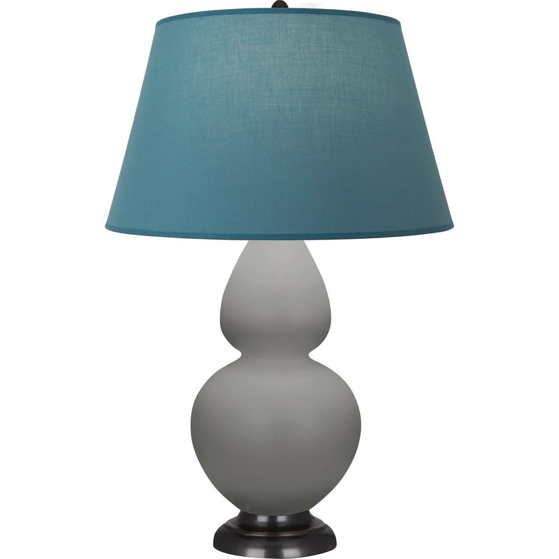 Robert Abbey MST57B One Light Table Lamp, Matte Smokey Taupe Glazed Ceramic w/Deep Patina Bronze