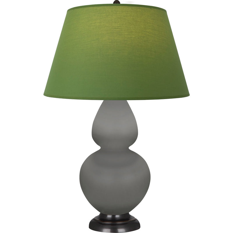 Robert Abbey MST57G One Light Table Lamp, Matte Smokey Taupe Glazed Ceramic w/Deep Patina Bronze