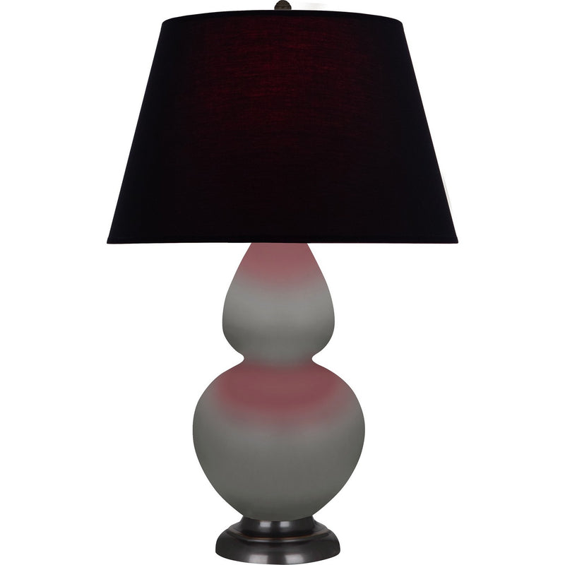 Robert Abbey MST57K One Light Table Lamp, Matte Smokey Taupe Glazed Ceramic w/Deep Patina Bronze