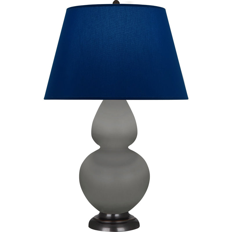 Robert Abbey MST57N One Light Table Lamp, Matte Smokey Taupe Glazed Ceramic w/Deep Patina Bronze