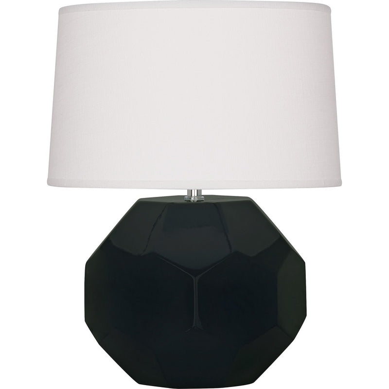 Robert Abbey OS01 One Light Table Lamp, Obsidian Glazed Ceramic
