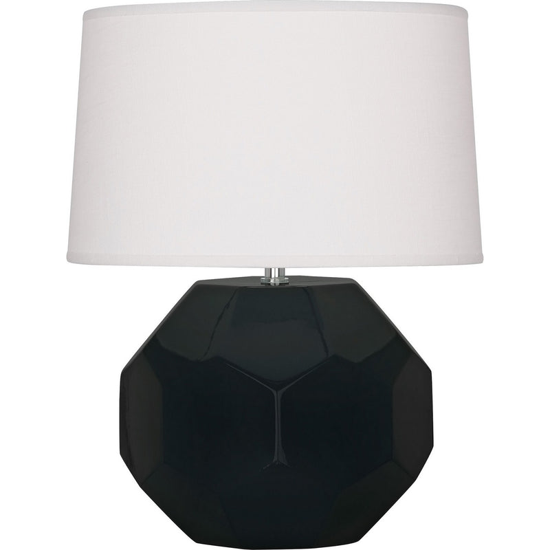 Robert Abbey OS02 One Light Accent Lamp, Obsidian Glazed Ceramic